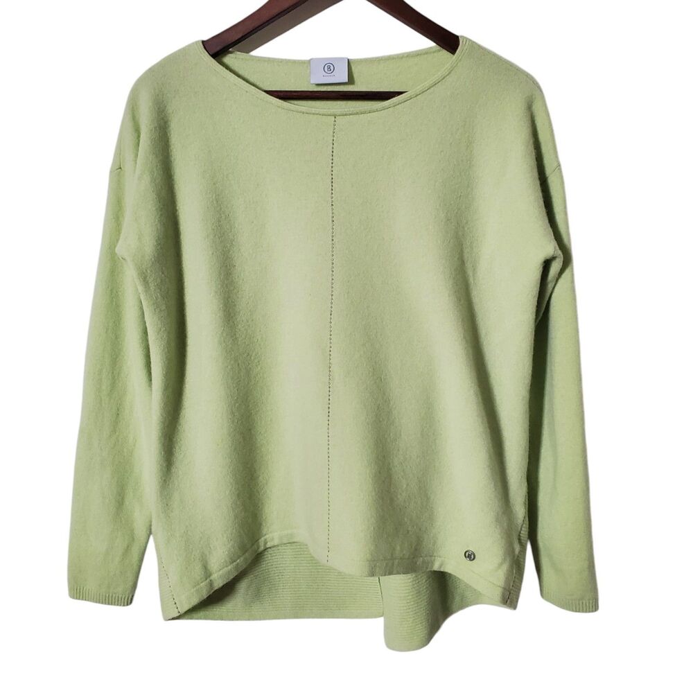 Bogner Light Green Crew Neck Sweater